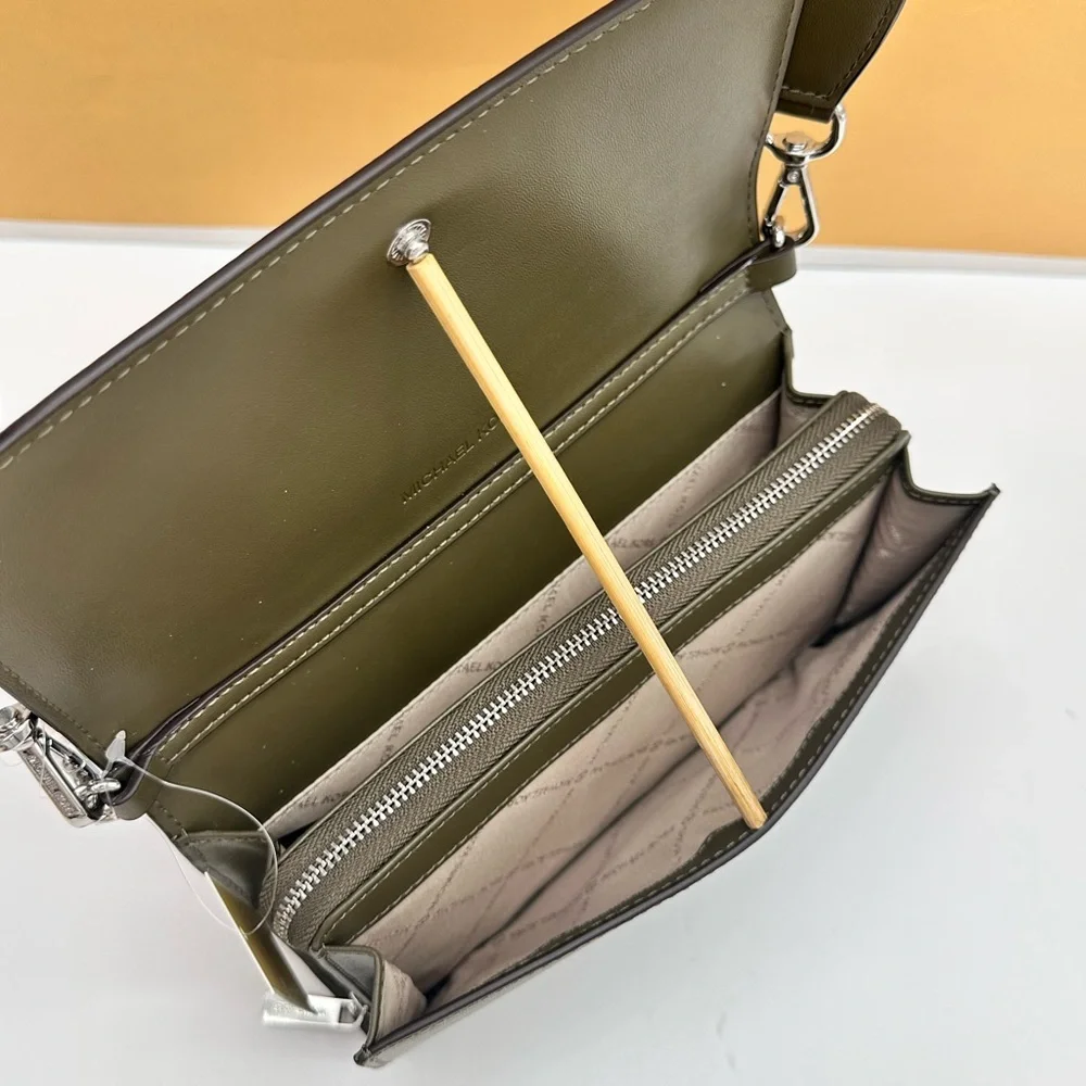 Michael Kors Gradient Olive and Gold Crossbody